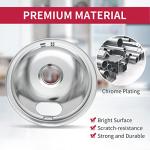 Stove Burner Drip Pans Set of 4 – Chrome