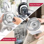 Stove Burner Drip Pans Set of 4 – Chrome