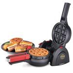 Presto Stuffed Waffle Maker - Belgian, Large, Black