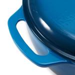 Blue Enameled Cast Iron Dutch Oven, 6 Quart