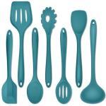 Silicone Cooking Utensils Set of 7 - Blue