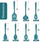 Silicone Cooking Utensils Set of 7 - Blue