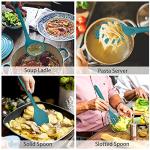 Silicone Cooking Utensils Set of 7 - Blue