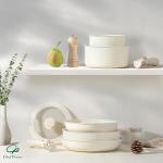 Non-Toxic Ceramic Cookware Set with Detachable Handles
