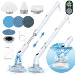 LABIGO Cordless Electric Spin Scrubber with 6 Heads