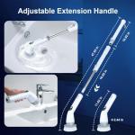 LABIGO Cordless Electric Spin Scrubber with 6 Heads