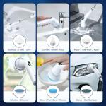 LABIGO Cordless Electric Spin Scrubber with 6 Heads