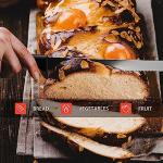 10-Inch Serrated Bread Knife with Protective Sheath