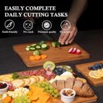 Empune Bamboo Cutting Board Set with Holder