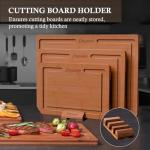 Empune Bamboo Cutting Board Set with Holder