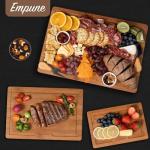 Empune Bamboo Cutting Board Set with Holder