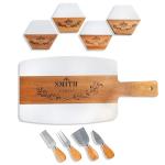 Custom Acacia Cutting Board and Coasters Set