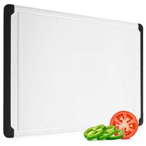 Large Plastic Cutting Board with Deep Juice Groove