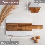 Custom Acacia Cutting Board and Coasters Set