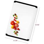 Large Plastic Cutting Board with Deep Juice Groove