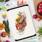 Large Plastic Cutting Board with Deep Juice Groove