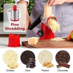 Rotary Cheese and Vegetable Grater with 3 Blades