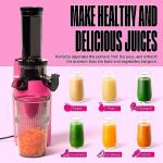 Ventray Ginnie Mini Cold Press Juicer - Pink