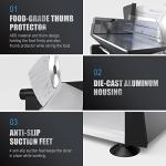 TOPOTO Electric Meat Slicer with Adjustable Thickness