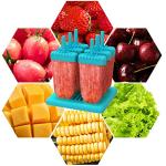 Ozera 6-Pack Reusable Popsicle Molds with Funnel