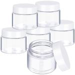 Satinior 6 Pack Reusable 1 oz Plastic Jars