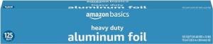 Heavy Duty Aluminum Foil by Amazon Basics, 125 Sq Ft