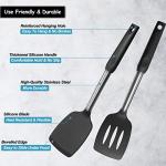 Non-Stick Silicone Spatula and Spoon Set, 5 Pack