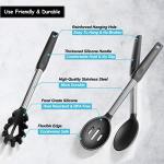 Non-Stick Silicone Spatula and Spoon Set, 5 Pack