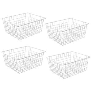 14" Wire Freezer Storage Baskets, Set of 4
