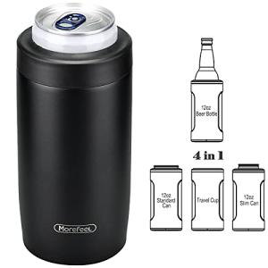 Morefeel 4-in-1 Insulated Can Cooler - Black
