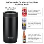 Morefeel 4-in-1 Insulated Can Cooler - Black