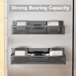 Aufworld Magnetic Spice Rack with Hooks - 2 Pack