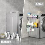 Aufworld Magnetic Spice Rack with Hooks - 2 Pack