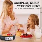 NutriChef Electric Griddle & Crepe Maker 12”