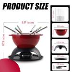 Artestia 11-Piece Cast Iron Fondue Set