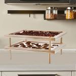 Cedilis Stackable Wood Pasta and Herb Drying Rack