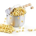 Cook N Home 6 Quart Aluminum Stovetop Popcorn Popper