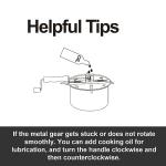 Cook N Home 6 Quart Aluminum Stovetop Popcorn Popper