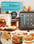 Gevi 4-Slice Touchscreen Bagel Toaster with Dual Controls