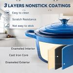 6 Quart Enameled Cast Iron Dutch Oven Pot