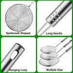 Swify Stainless Steel Spider Strainer Set of 3