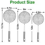 Swify Stainless Steel Spider Strainer Set of 3