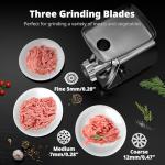 AIRMSEN Electric Meat Grinder – Stainless Steel Sausage Maker
