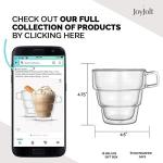 JoyJolt Pila Double Wall Insulated Coffee Mugs – Set of 2