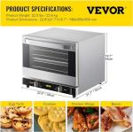 VEVOR 60Qt Commercial Countertop Convection Oven