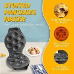 Mini Stuffed Pancakes Maker - Bake 7 Ebelskivers