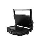 Stainless Steel Electric Panini Press with Nonstick Plates