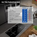 AMZCHEF Double Induction Cooktop with Touch Control