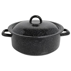 Mirro 4.5 Quart Black Speckled Enamel Dutch Oven
