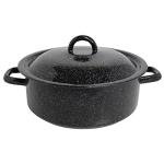 Mirro 4.5 Quart Black Speckled Enamel Dutch Oven